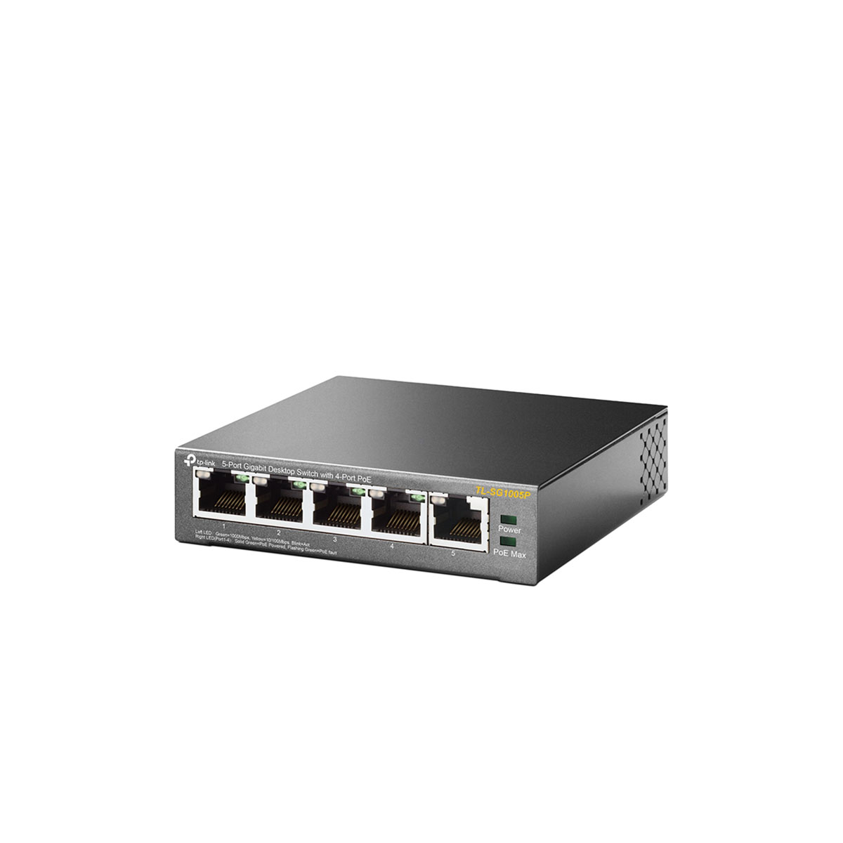 سوئیچ شبکه 5 پورت با 4 پورت PoE تی پی لینک مدل TL-SG1005P-3